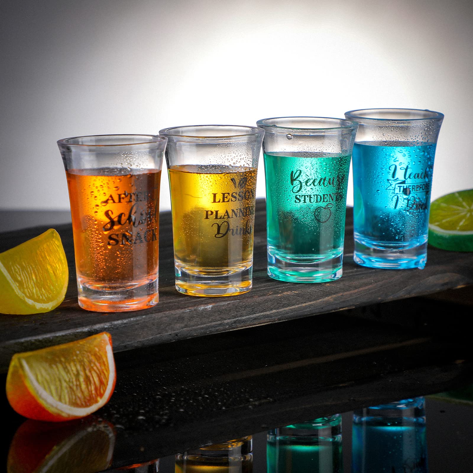 Jinei gift set of 12 teacher shot glasses for gifting events