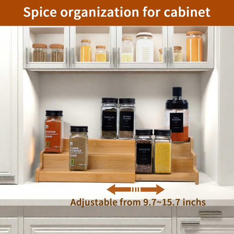 JinDoWin bottle-friendly shelves keep jars visible and accessible.