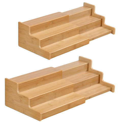 JinDoWin spice rack for cabinet with adjustable shelves offering easy access.