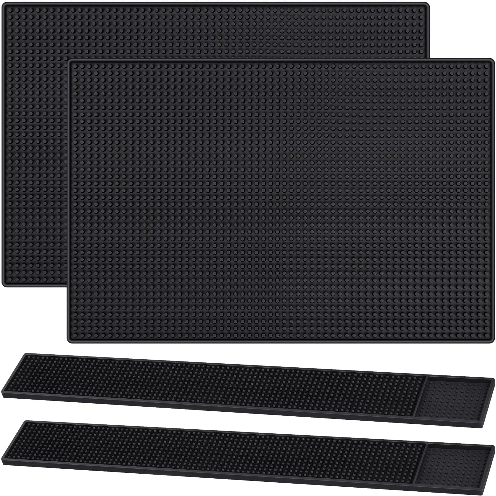 Jingmore bar mats 18x12 on countertop protect surfaces from spills