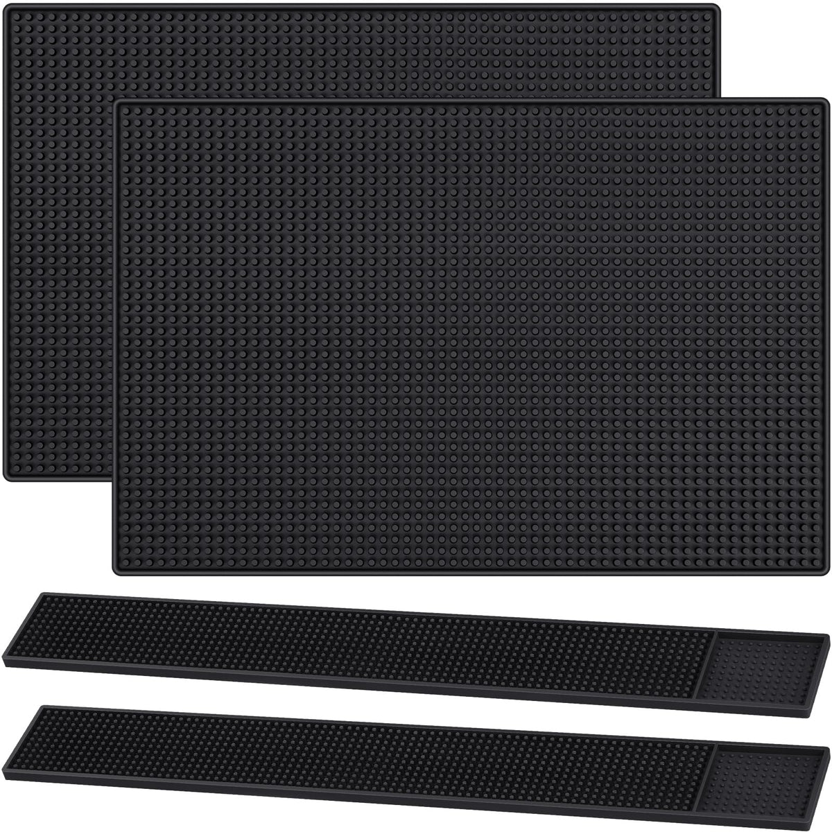 Jingmore bar mats 18x12 on countertop protect surfaces from spills