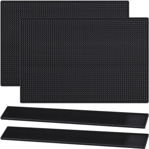 Jingmore bar mats 18x12 on countertop protect surfaces from spills