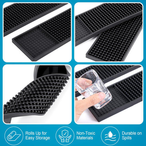 Jingmore four-pack mats arranged for multi-station use