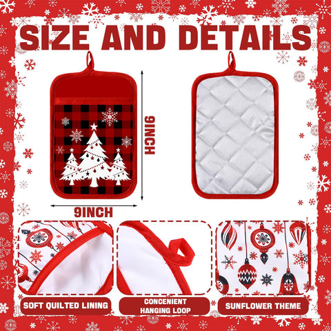 Jingmore cotton pot holder provides heat resistance with soft, comfortable grip.