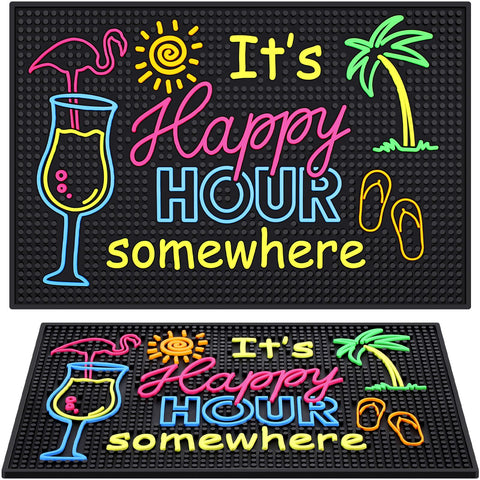Jingmore rubber bar mat with non-slip surface for spill-free bartending.
