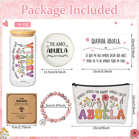 Jingmore abuela canvas makeup bag for organized travel and elegance