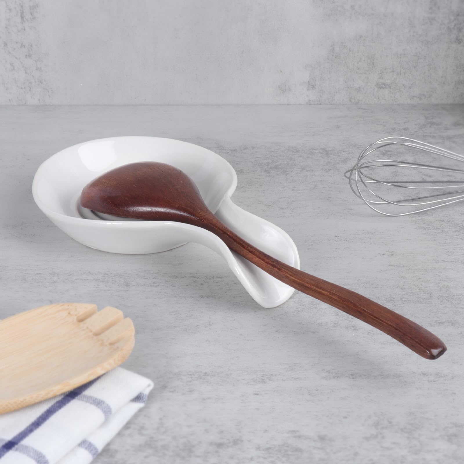 Dishwasher-safe JINIHFW spoon rest makes cleanup quick and easy.
