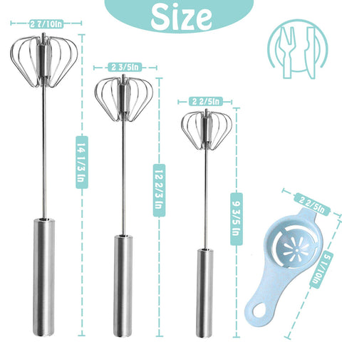 Jninexiu whisk featuring vertical press action for comfortable, fatigue-free whisking.