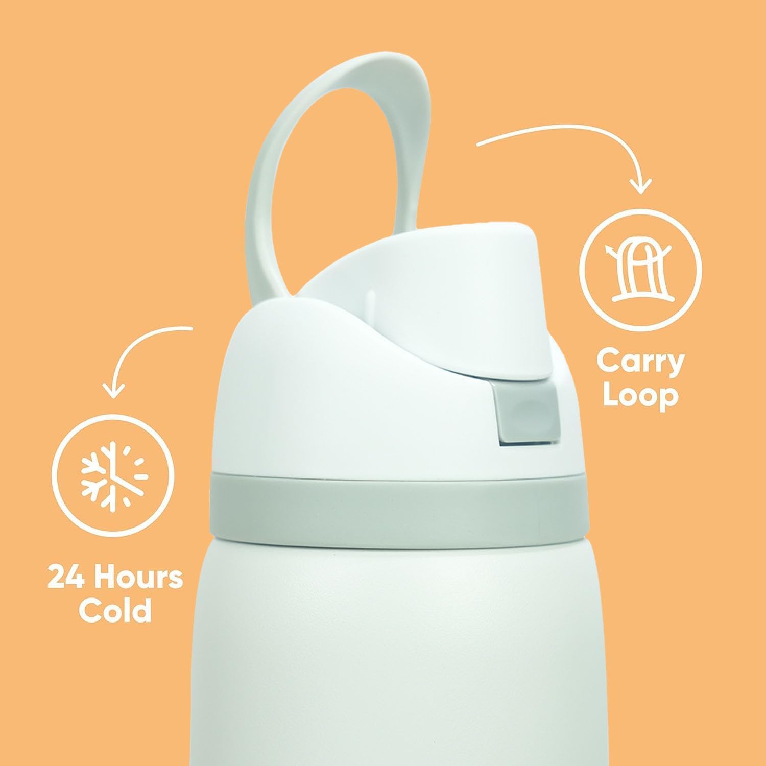 JINLING bottle features hidden handle for comfortable carry during travel.