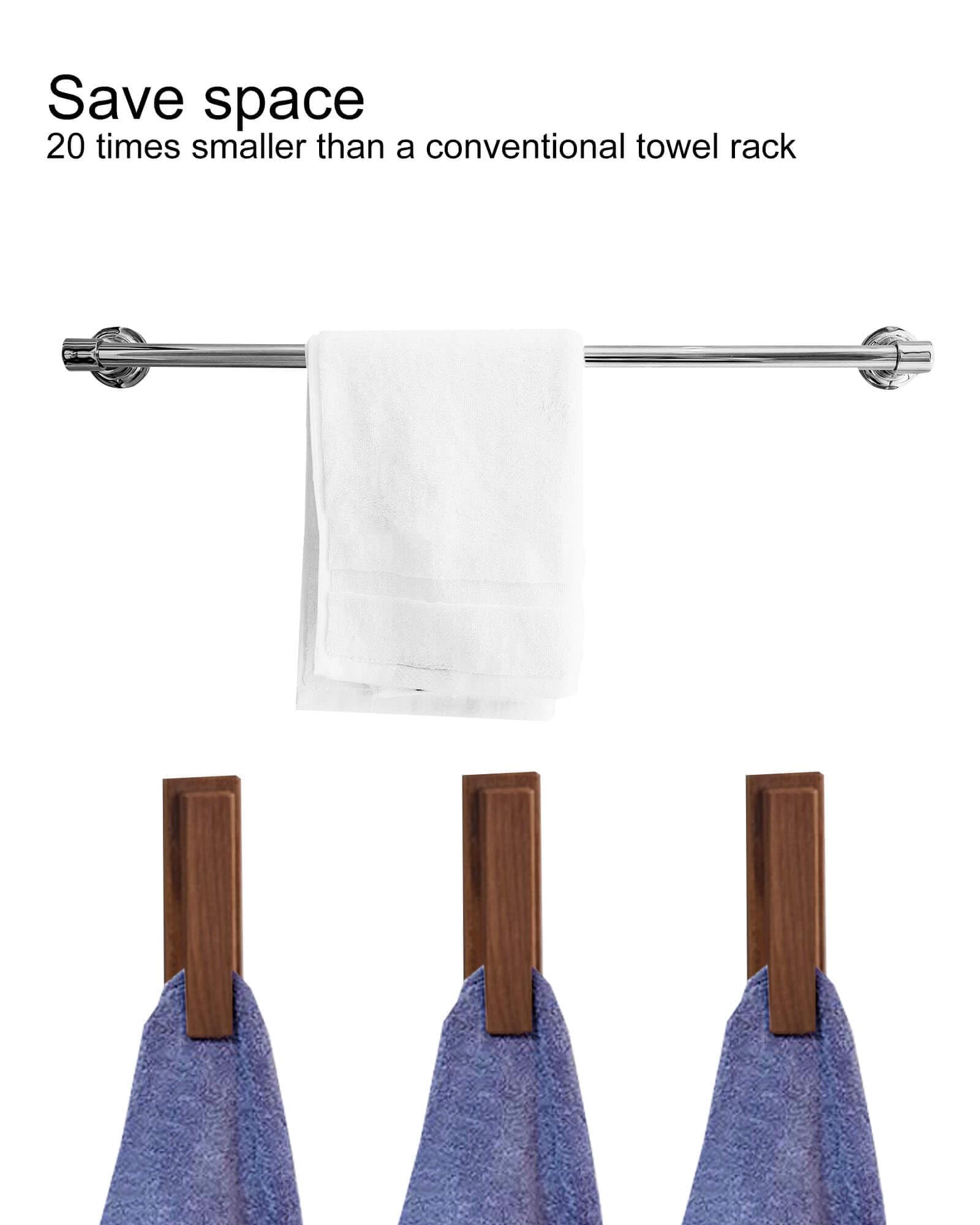 Compact dimensions of JINMURY walnut hook fit small spaces