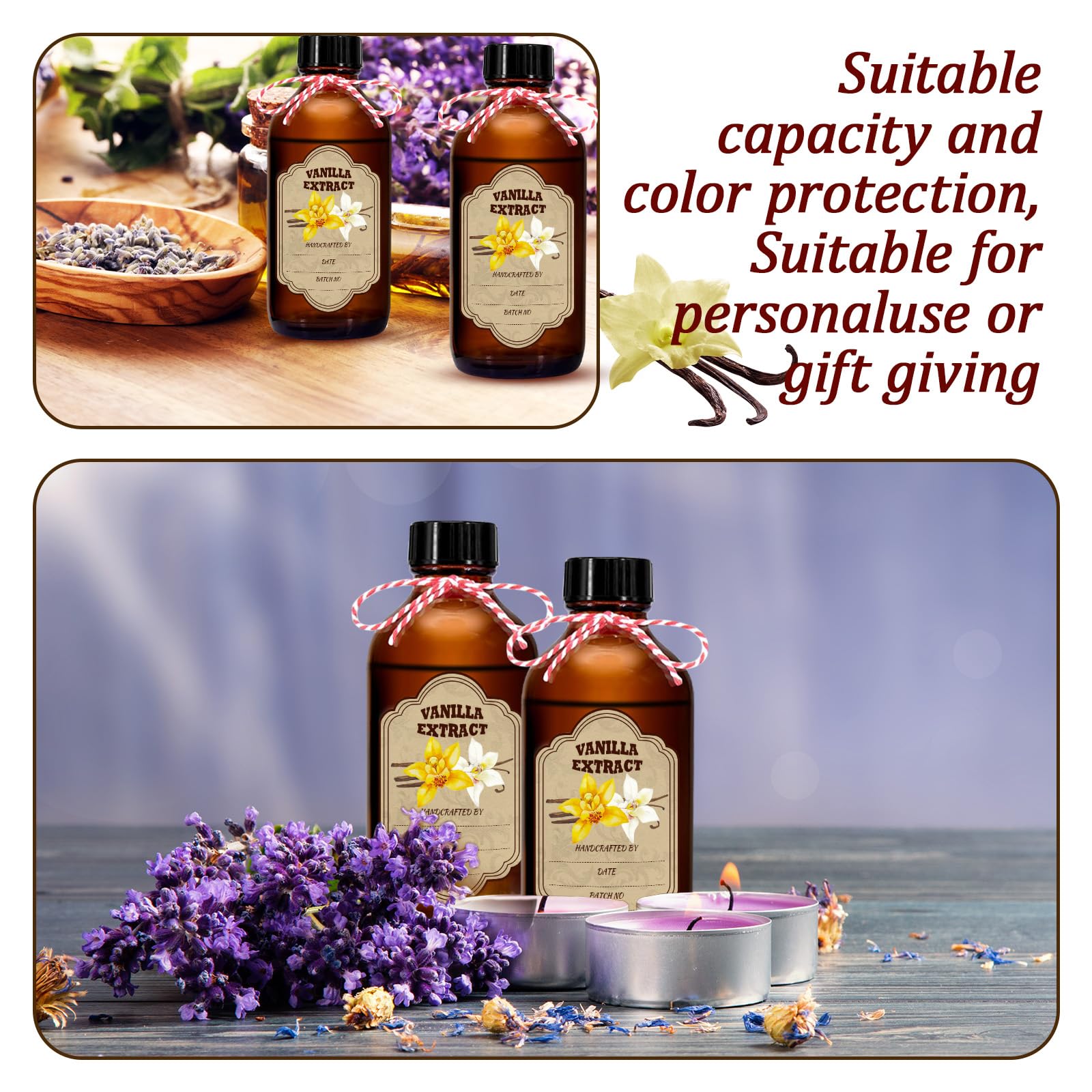 JINSILU amber bottle scene for syrups and dressings