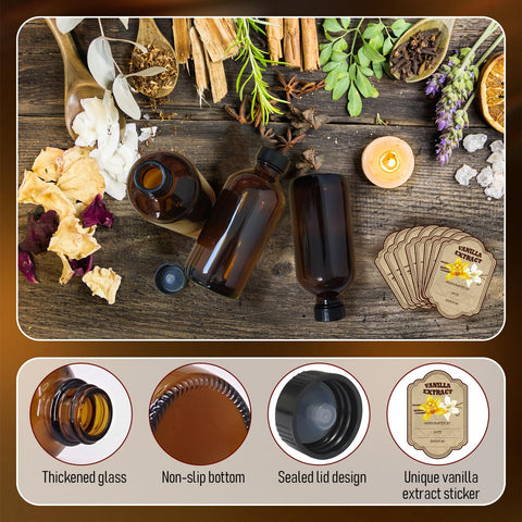JINSILU vanilla extract bottle ready for gifting or kitchen use