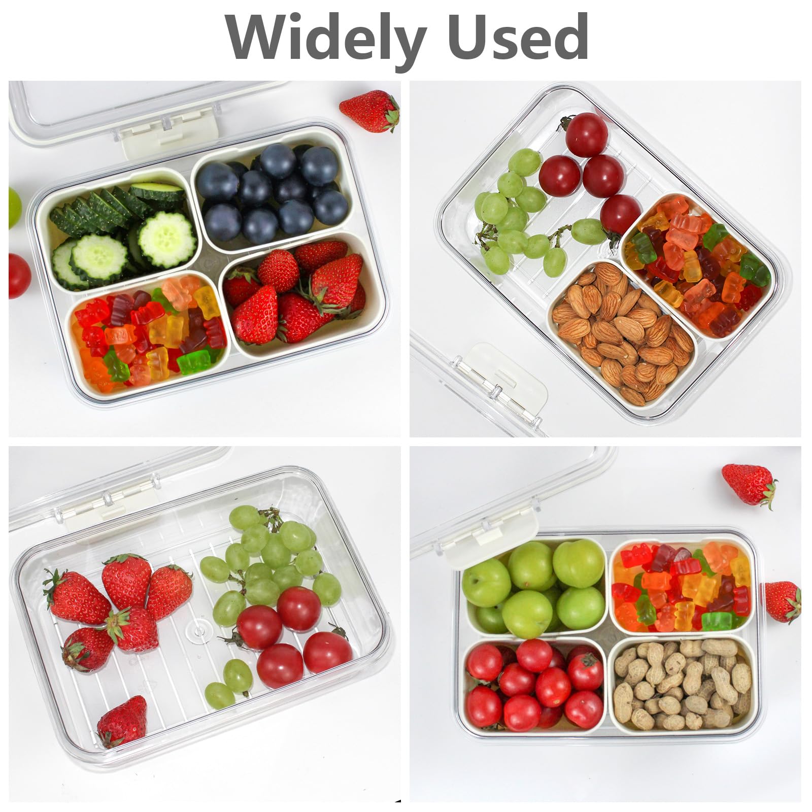 JINZORE Snackle Box transparent tray offers quick visibility of snacks