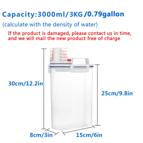 Jioko rice storage bin transparent tank shows contents at a glance.
