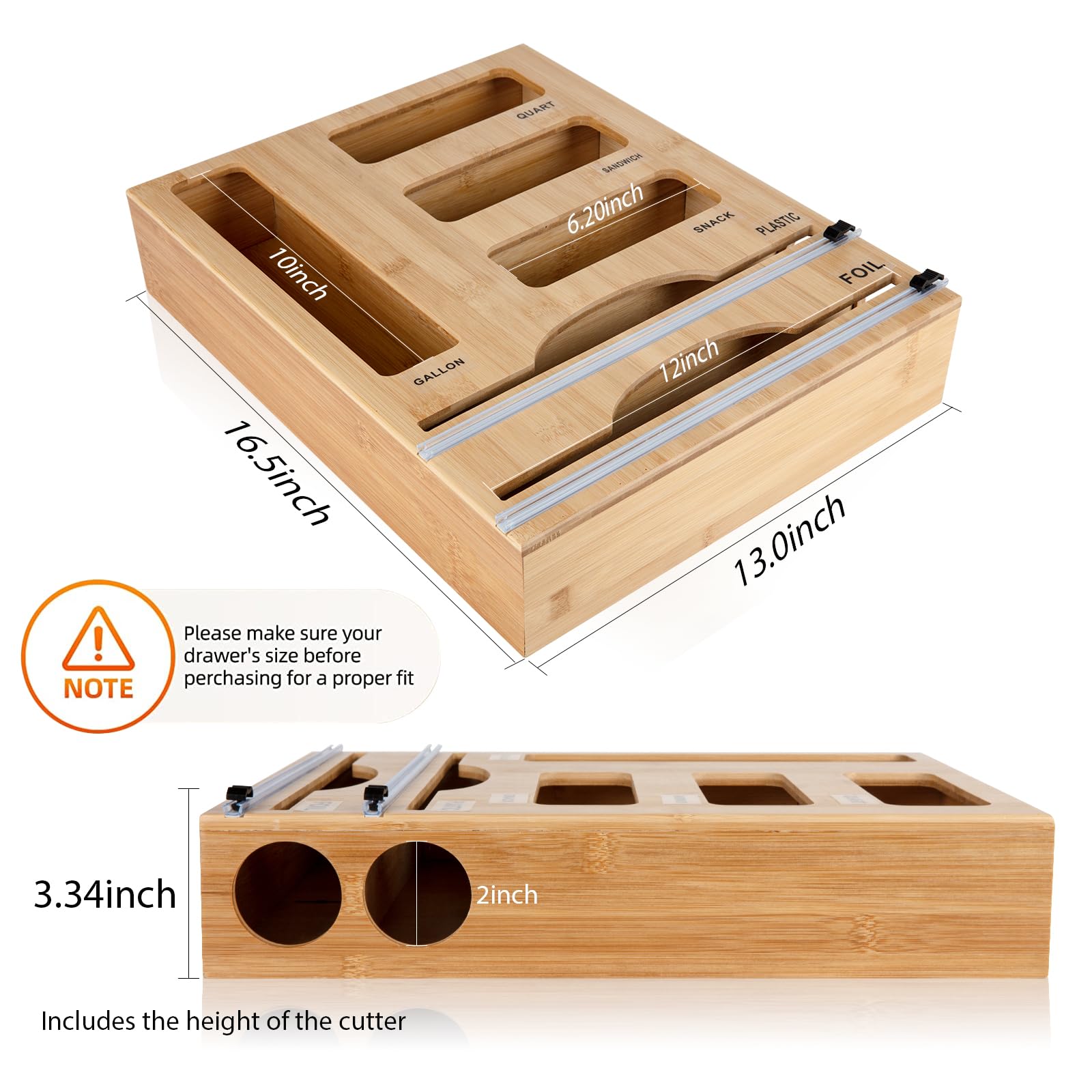 Jitner built-in cutter track enables smooth, precise wrap cutting.