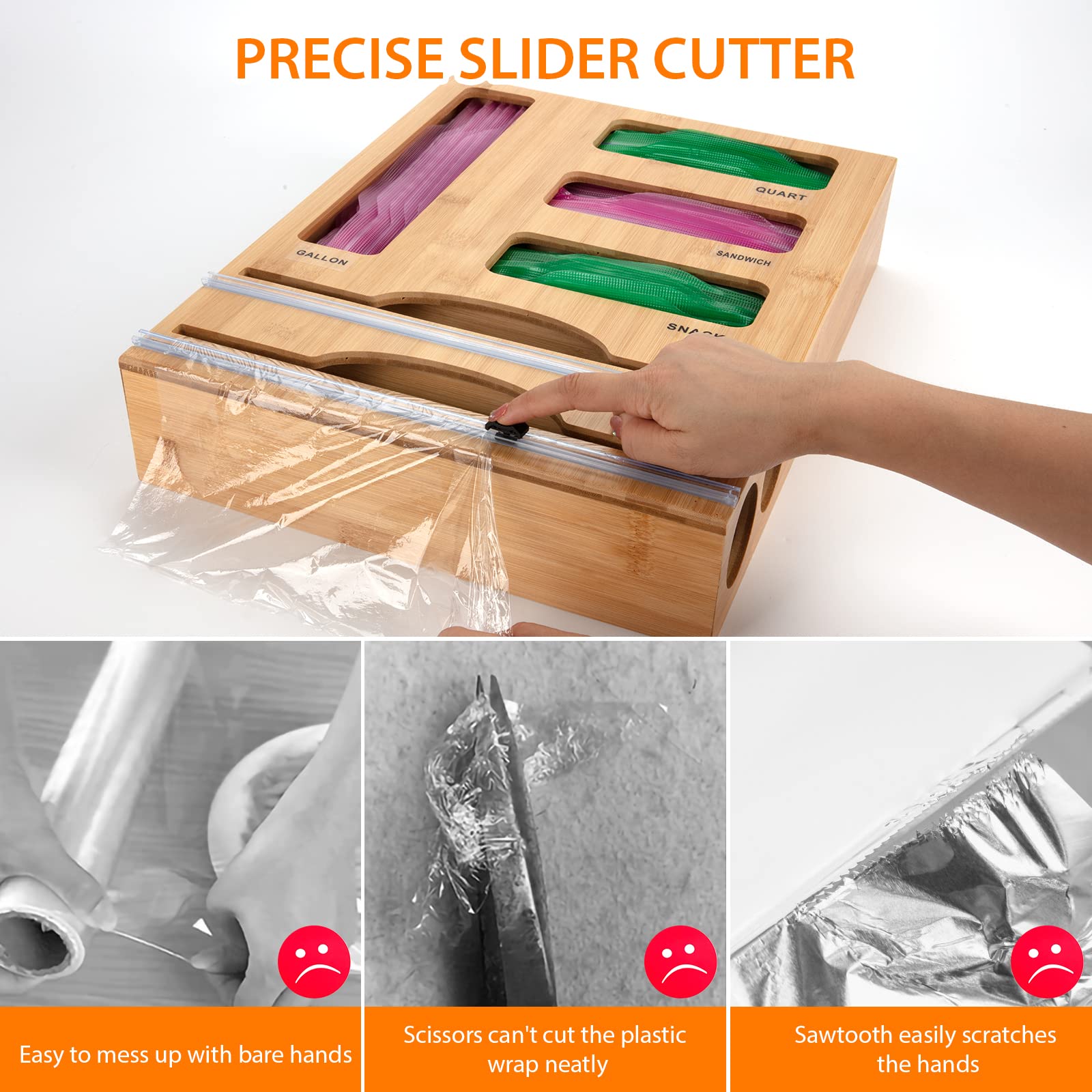 Jitner versatile kitchen organizer enhances drawer, countertop, or wall storage.
