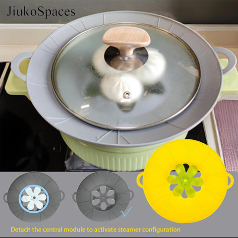 JiuKoSpaces dishwasher-safe lid is easy to clean and maintain shape