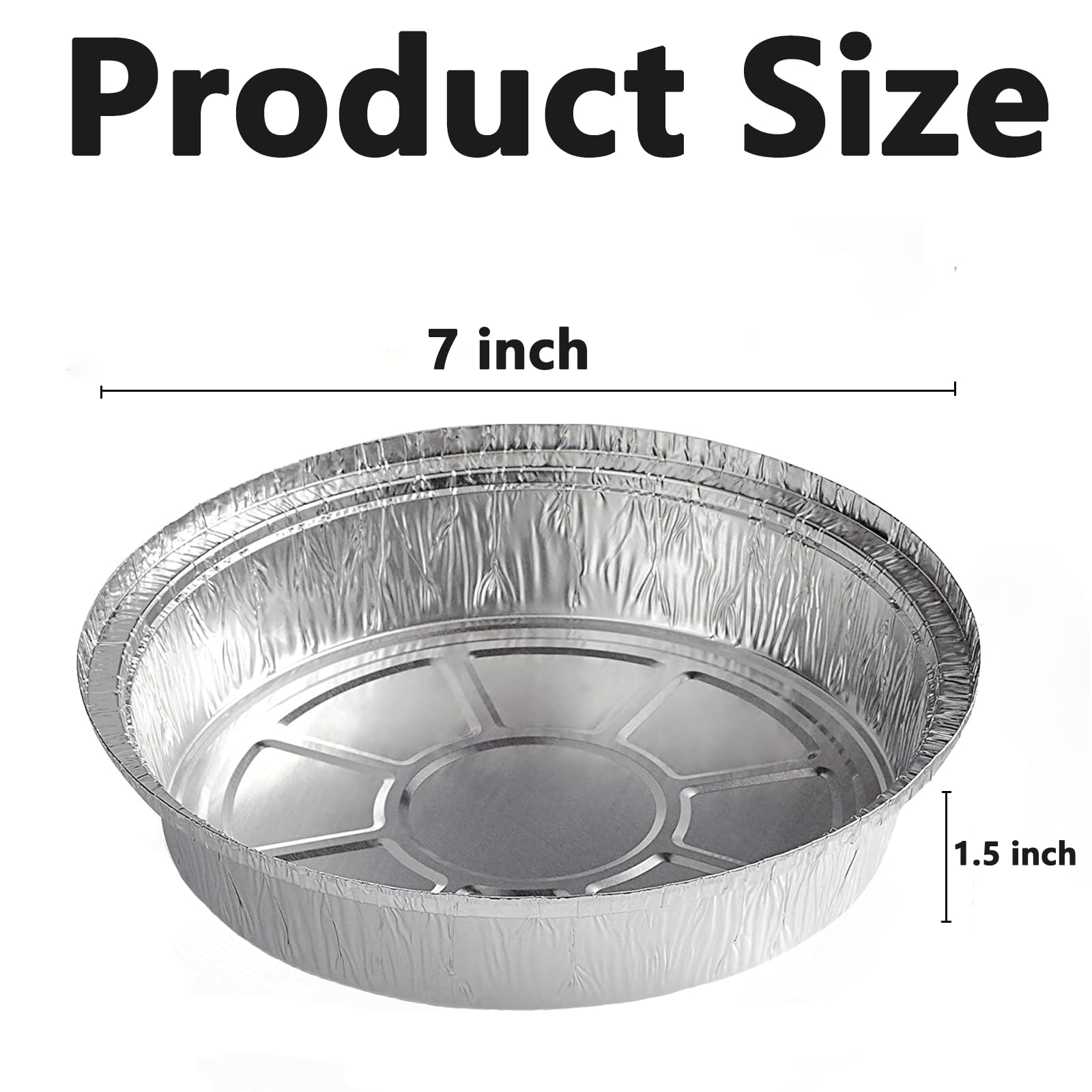 JIUMO 7-inch round aluminum pan with lid open for meal prep