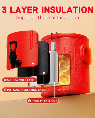 JIVGDN foam insulation highlights longer hot or cold beverage retention