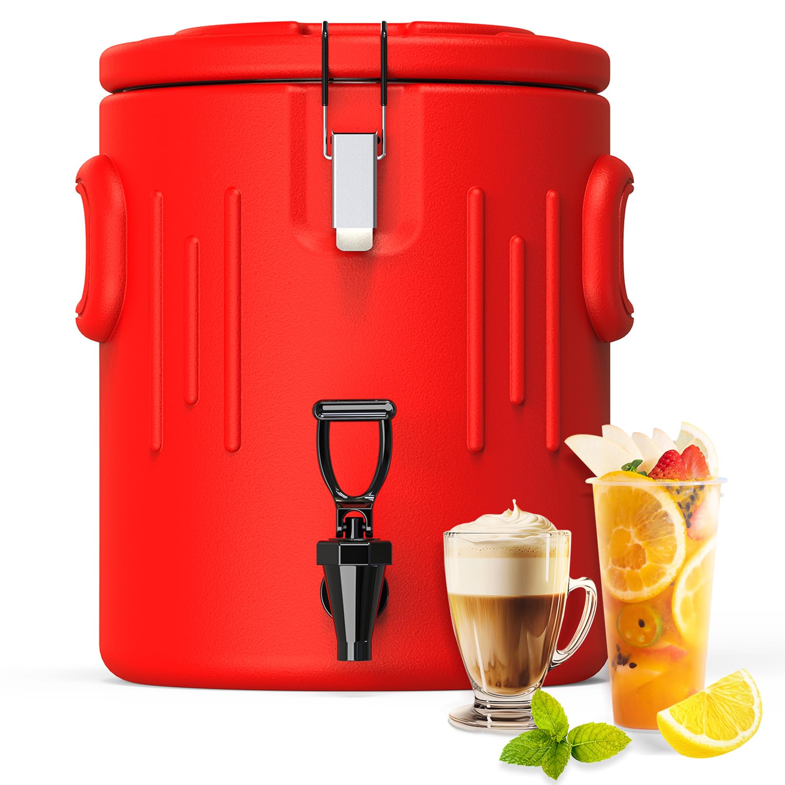 JIVGDN insulated dispenser front view for easy party setups