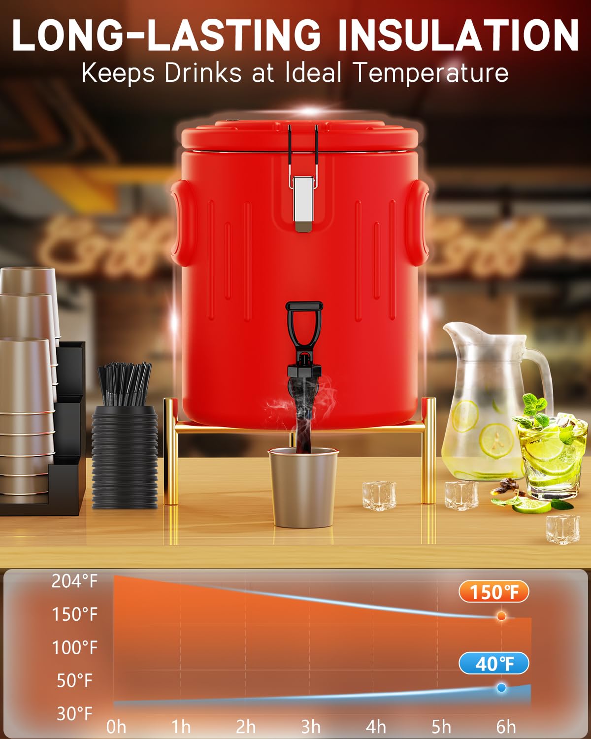 JIVGDN outdoor-camping setup shows portable dispenser ready for on-the-go use