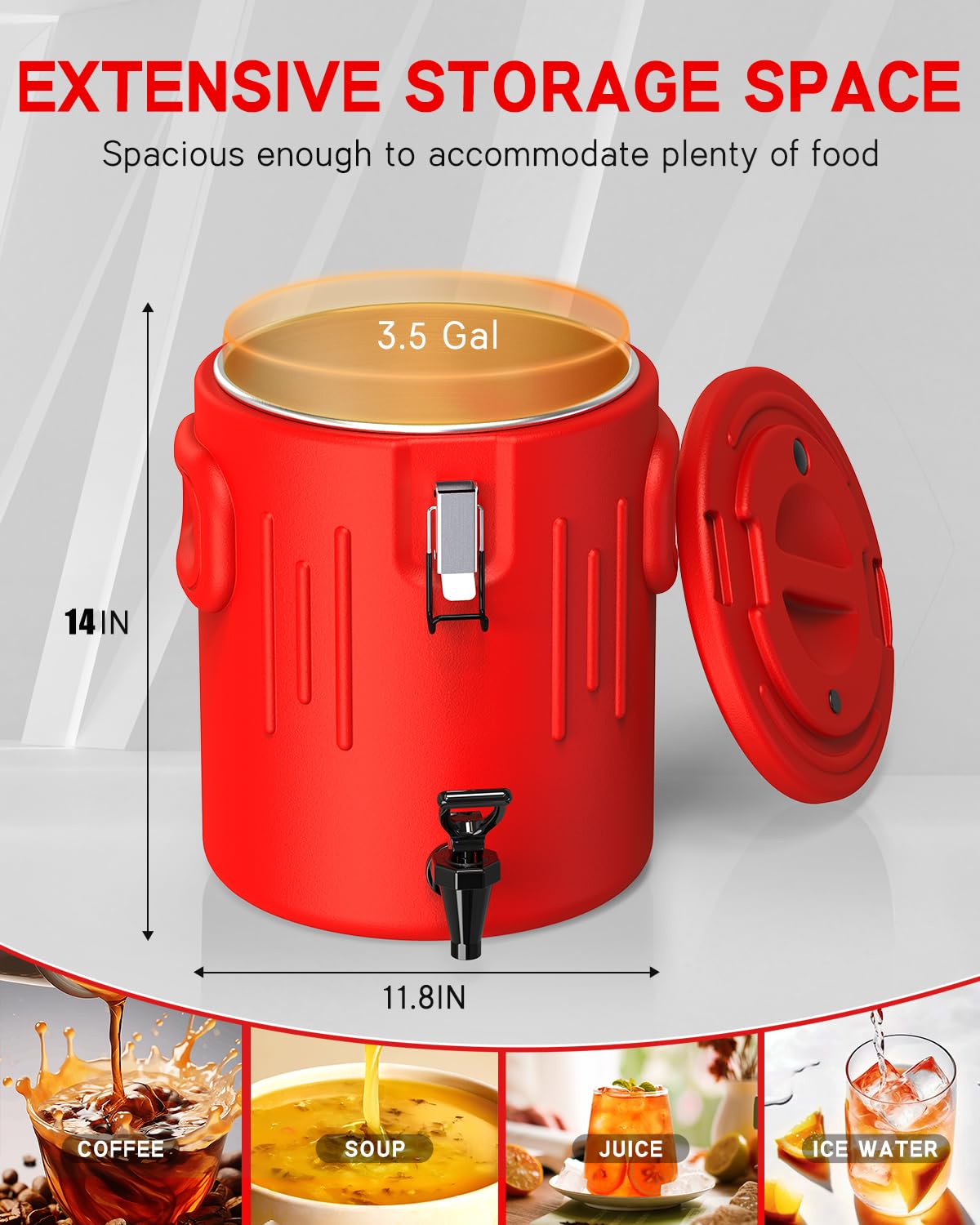 JIVGDN portable beverage cooler ideal for parties and picnics