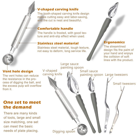 JJYHEHOT large cooking tweezers for precise placement of seafood and garnishes