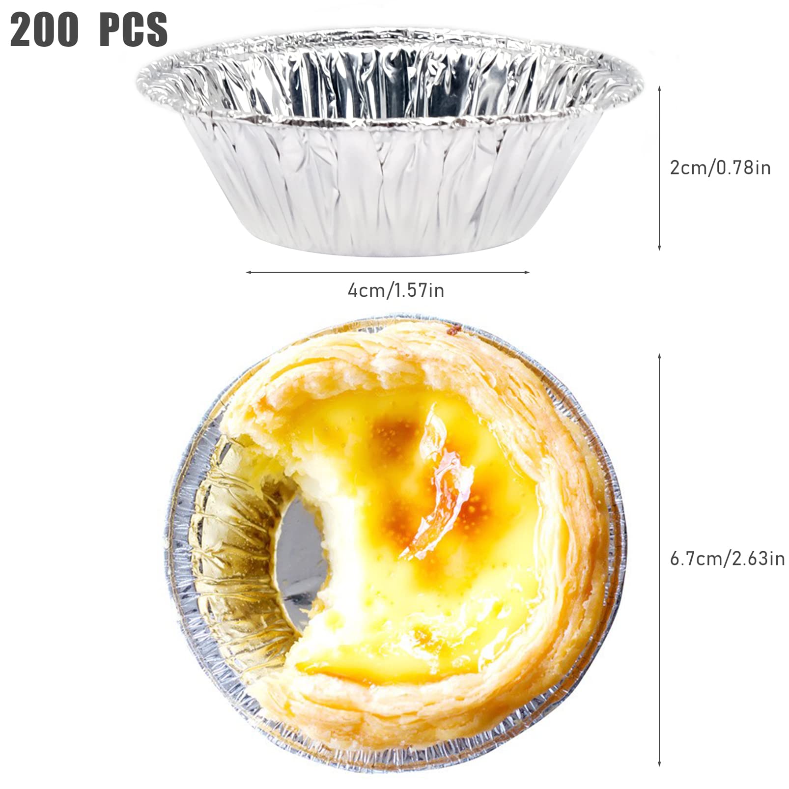 JJYHEHOT disposable aluminium foil moulds ideal for quick, mess-free baking