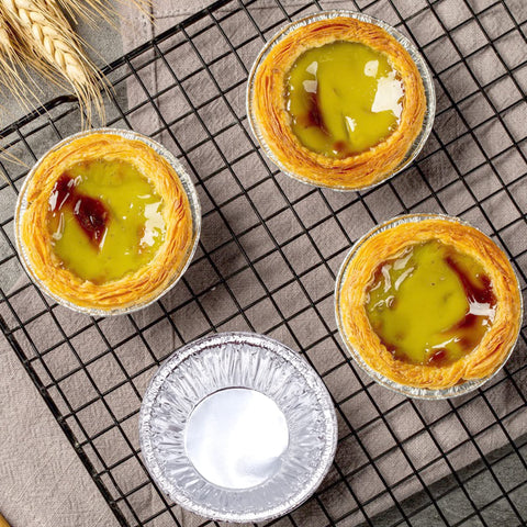 JJYHEHOT oven-safe foil moulds work from freezer to oven with no deformation