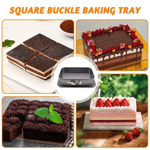 JJYHEHOT sturdy black pan provides even heating for daily baking