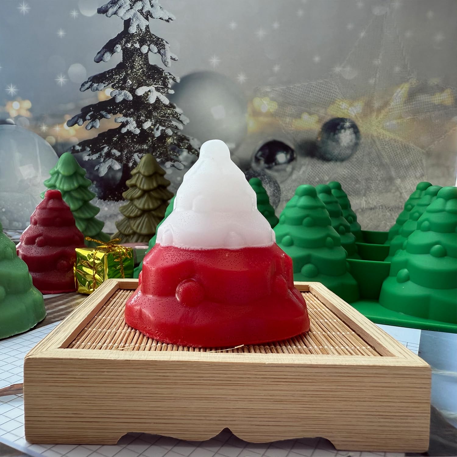JJzxwish mousse cake tree mold ideal for layered desserts and gifts.