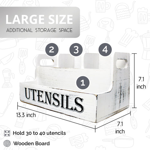 JKS Essentials countertop utensil organizer keeps everyday tools within easy reach.
