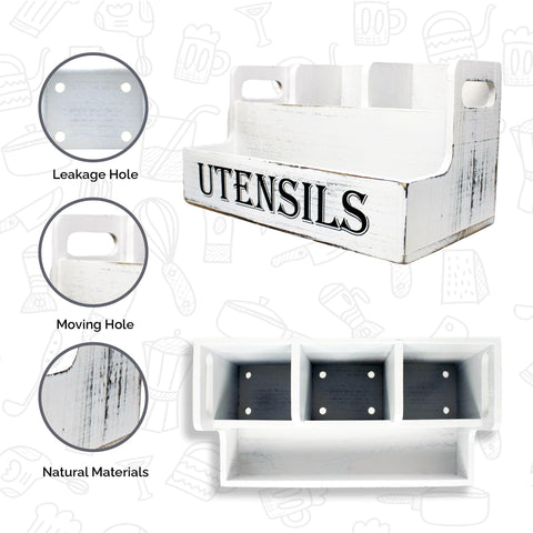 JKS Essentials utensil caddy supports parties and tidy serving setups.