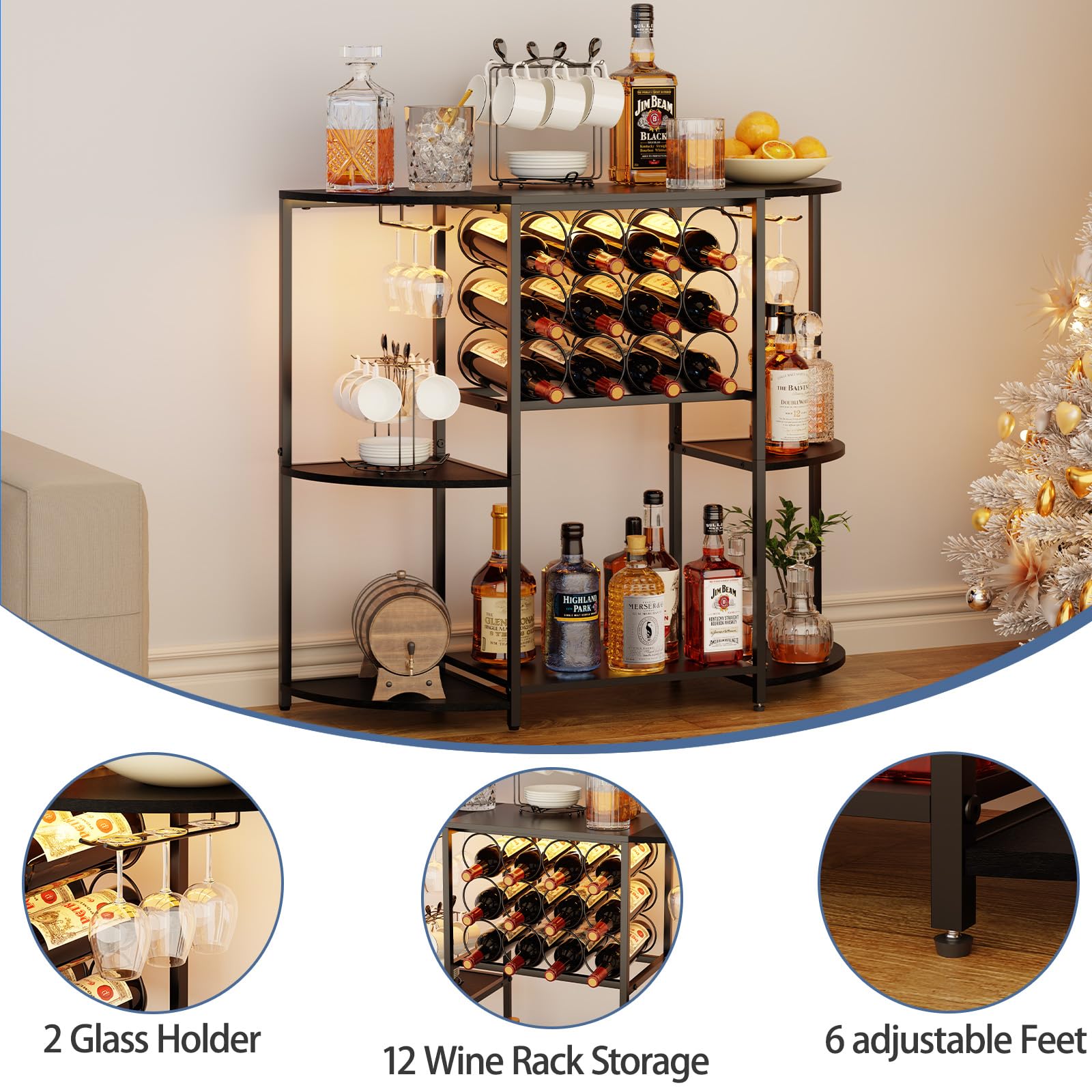 Twelve red wine compartments keep bottles neatly horizontal and accessible.