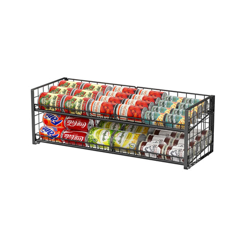 JKsmart 2-tier can organizer front view for easy access.