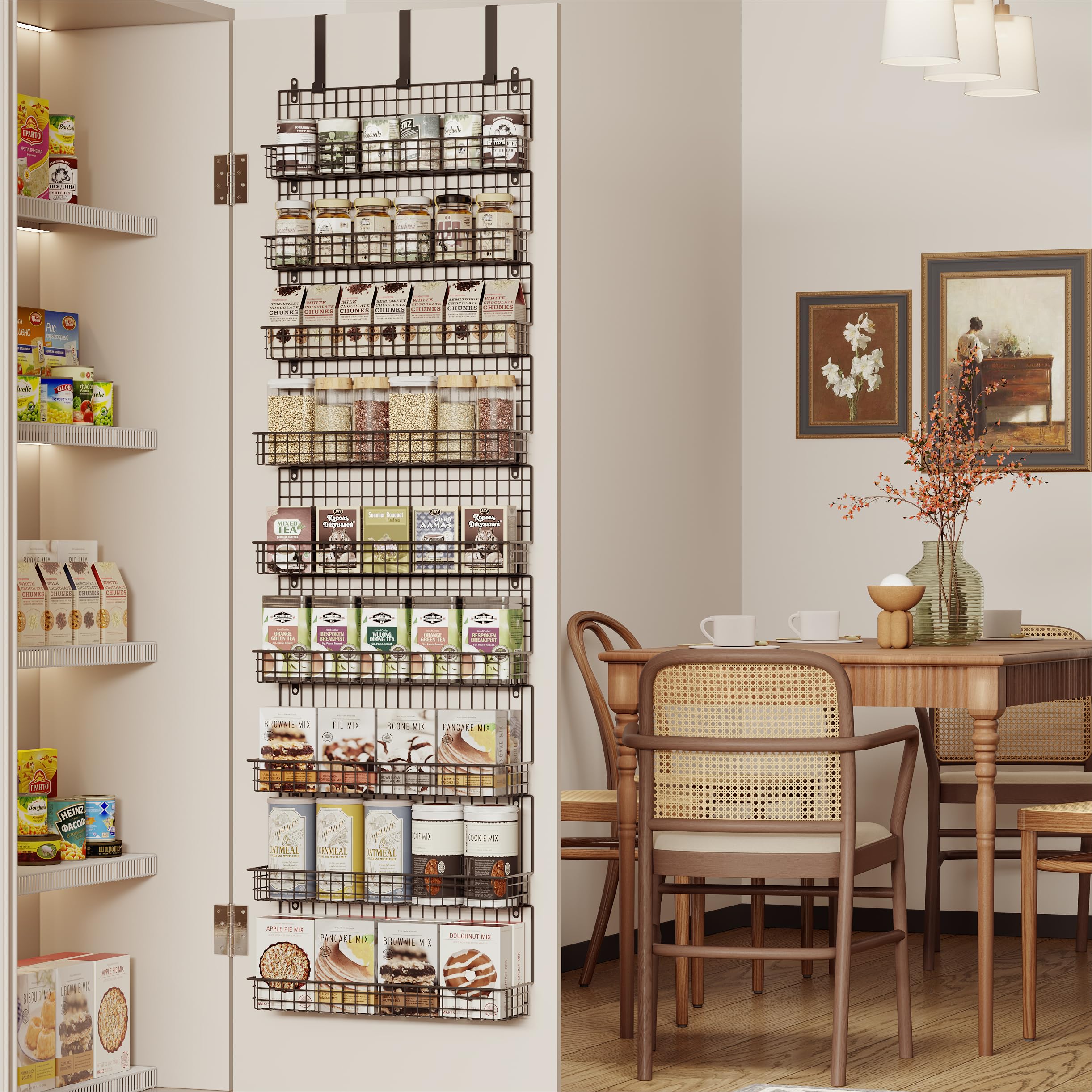 JKsmart 9-Tier spice rack large capacity stores up to 130 4oz jars