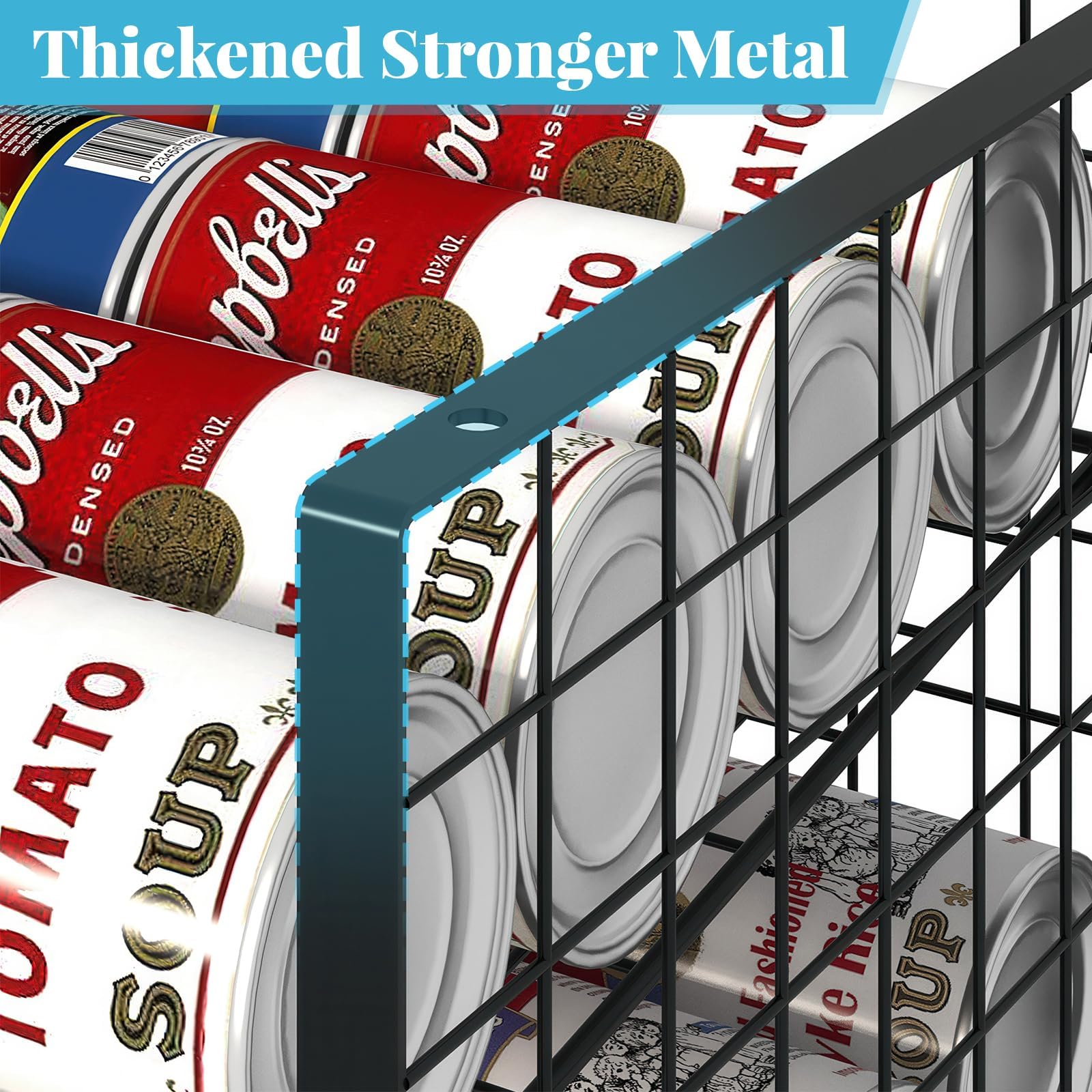 JKsmart adapts to horizontal storage for more cans.
