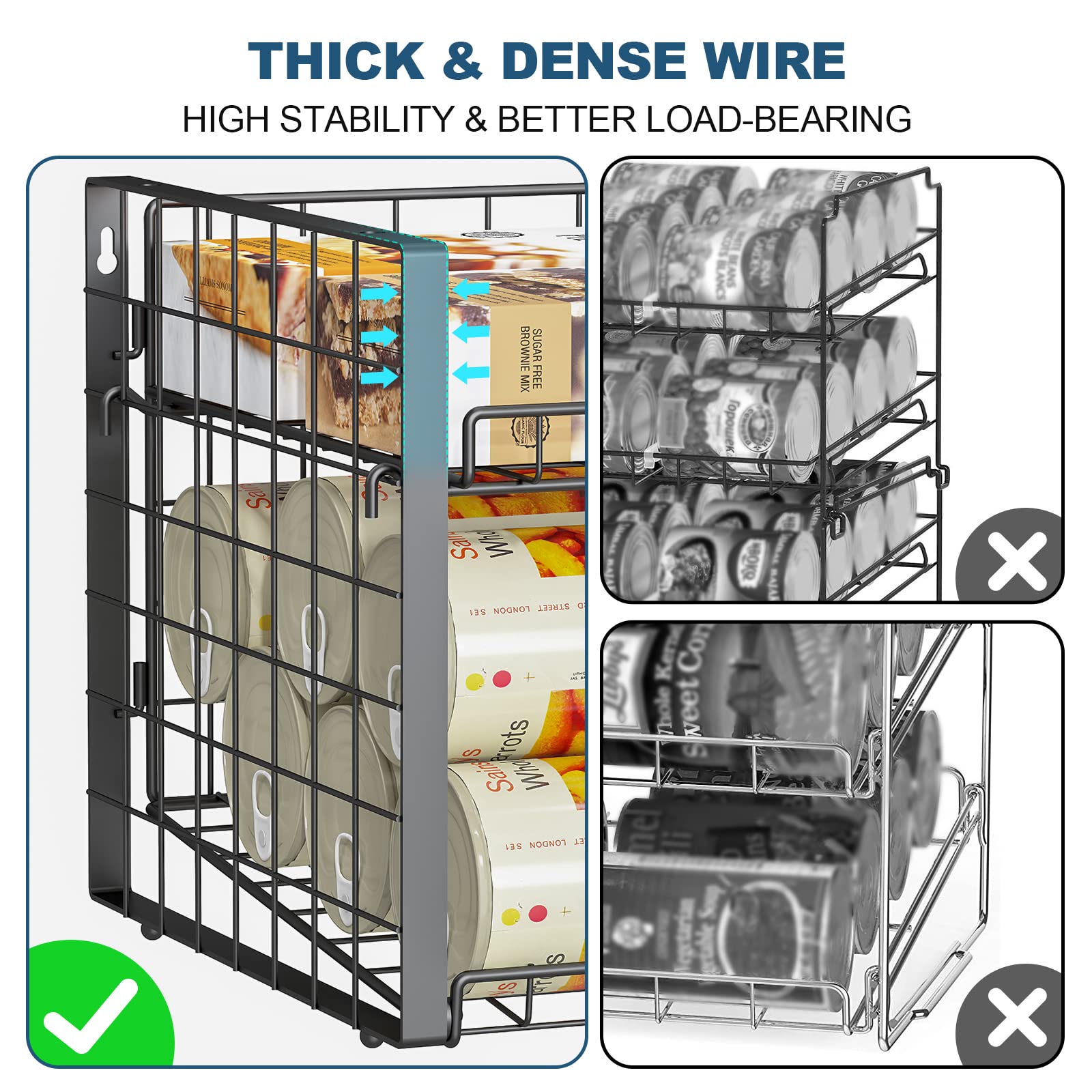 JKsmart can dispenser holds up to 62 cans for bulk storage.