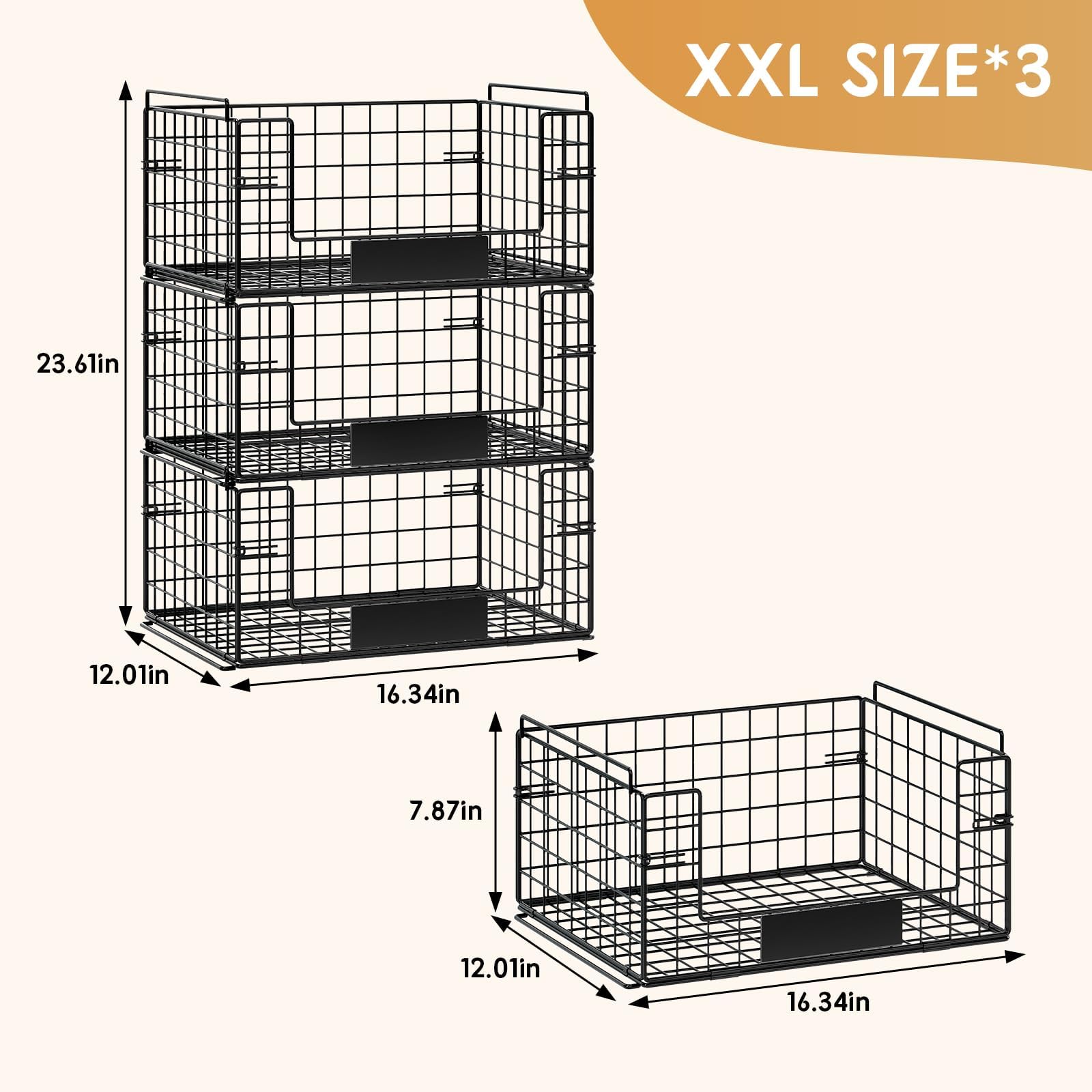 JKsmart large baskets suitable for toy, clothes, and bathroom storage needs