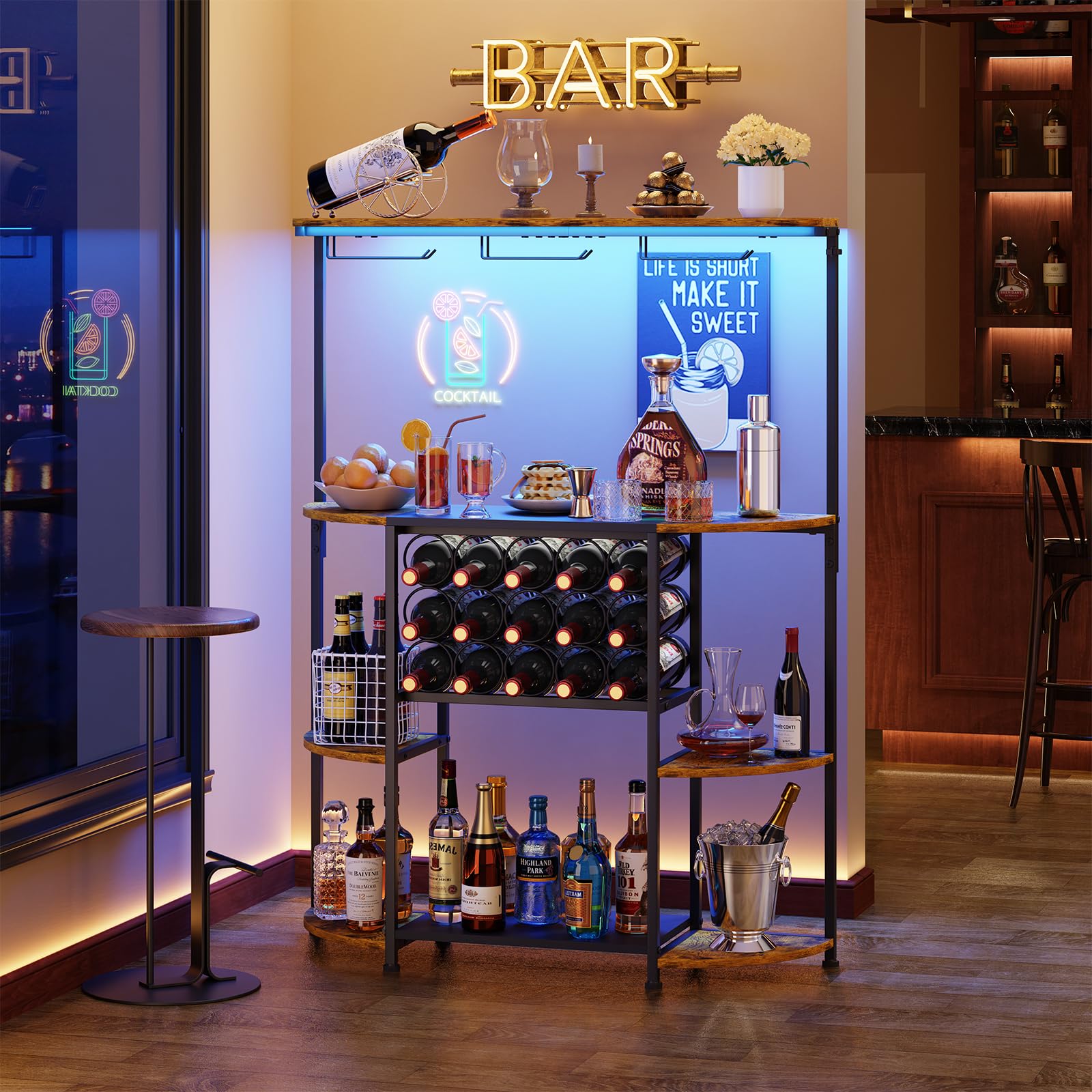 JKsmart multi-purpose design suits wine, coffee, and dining needs in one unit