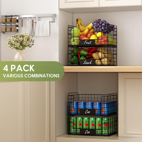 JKsmart snack and can rack storage keeps kitchen organized and reachable