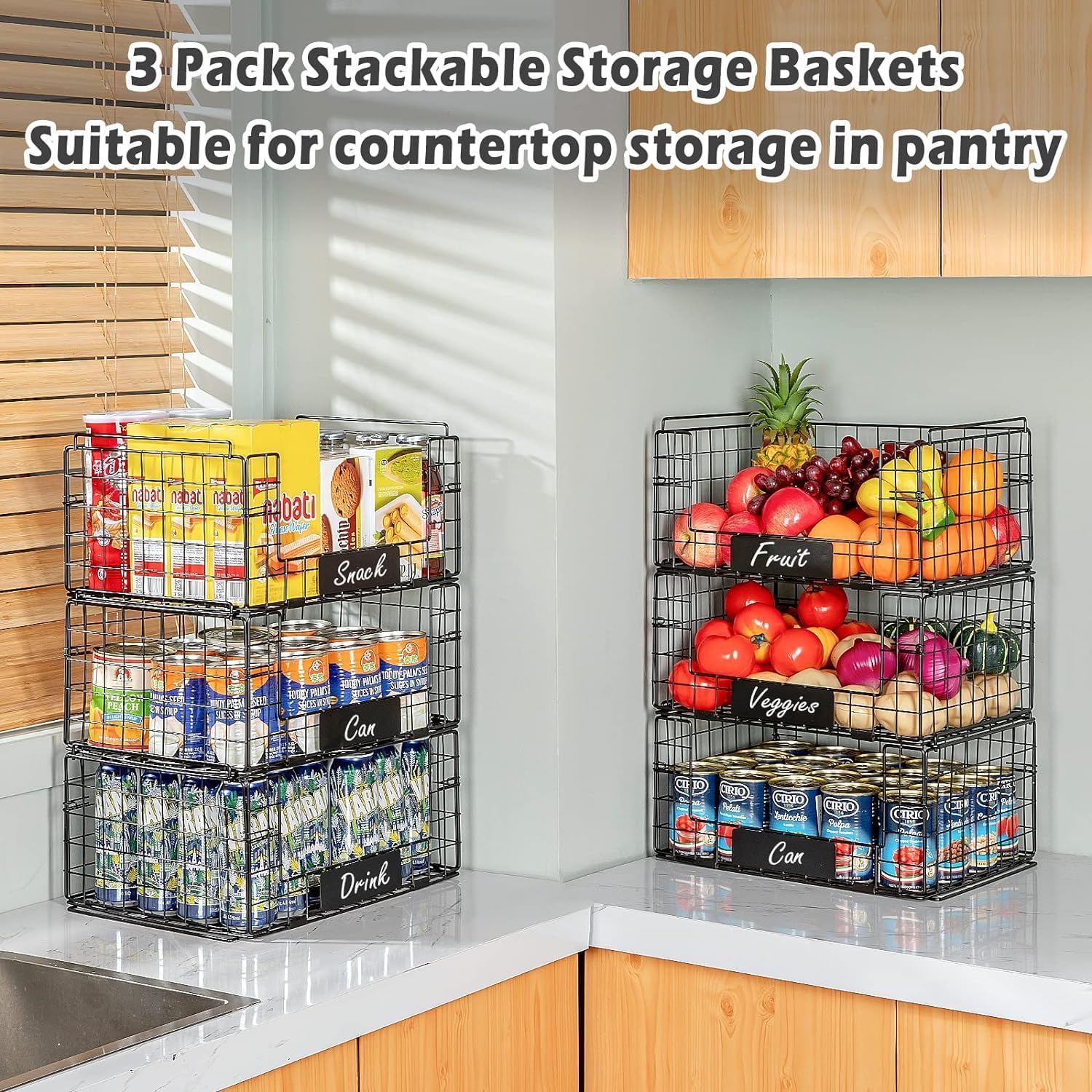 JKsmart snack rack keeps kitchen staples organized for quick access