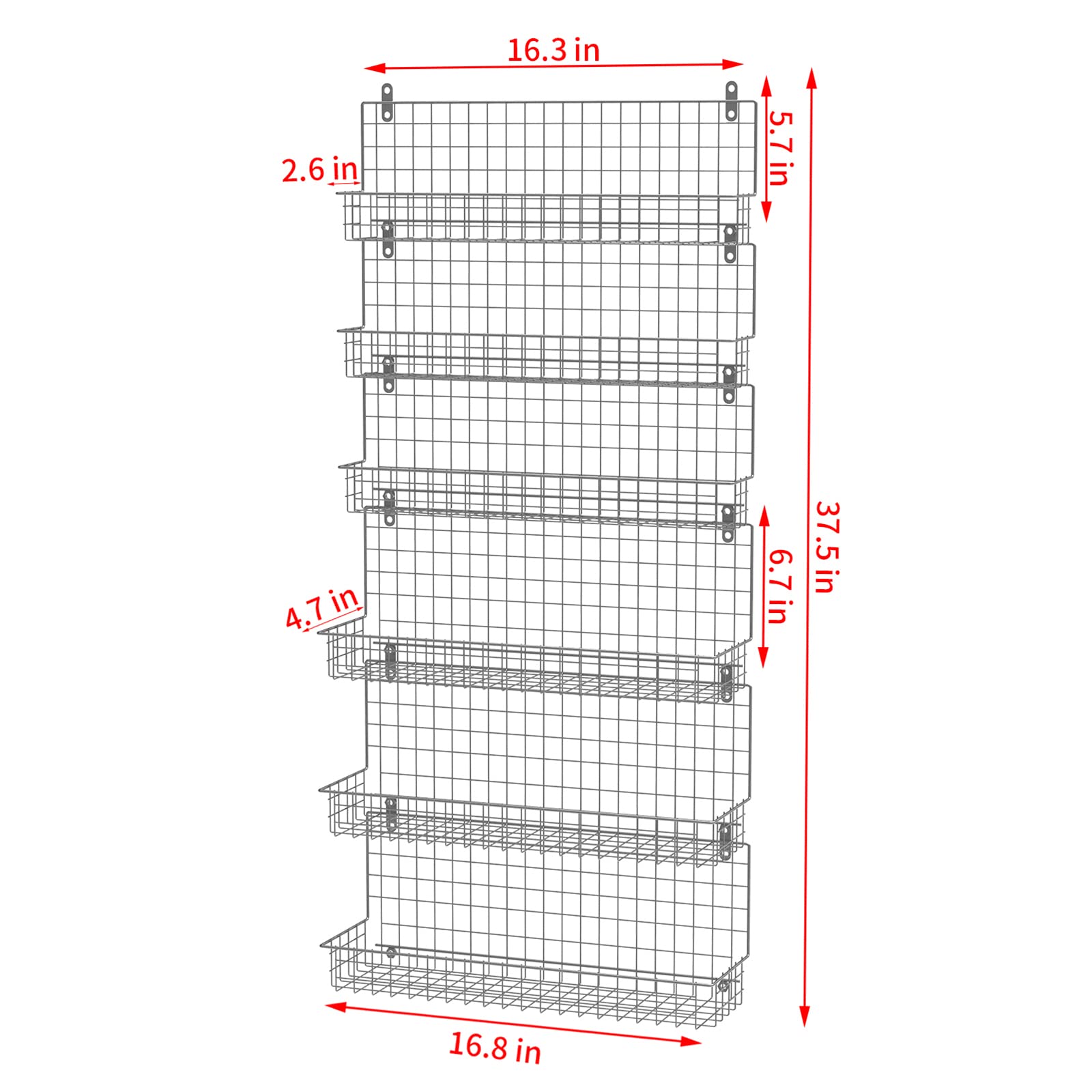 JKsmart includes hardware for easy wall and over-door installation.