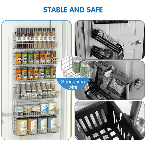 JKsmart kitchen storage on the wall keeps spices visible and reachable.