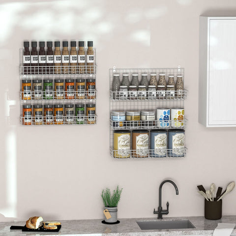 JKsmart large-capacity rack fits many jars, reducing clutter.