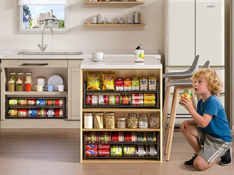 JKsmart wide cabinet compatibility designed to fit many pantry shelves and cupboards