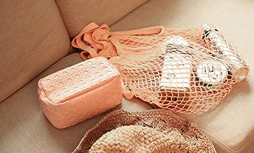 JM-capricorns long-handle mesh bag shown folded for compact storage.