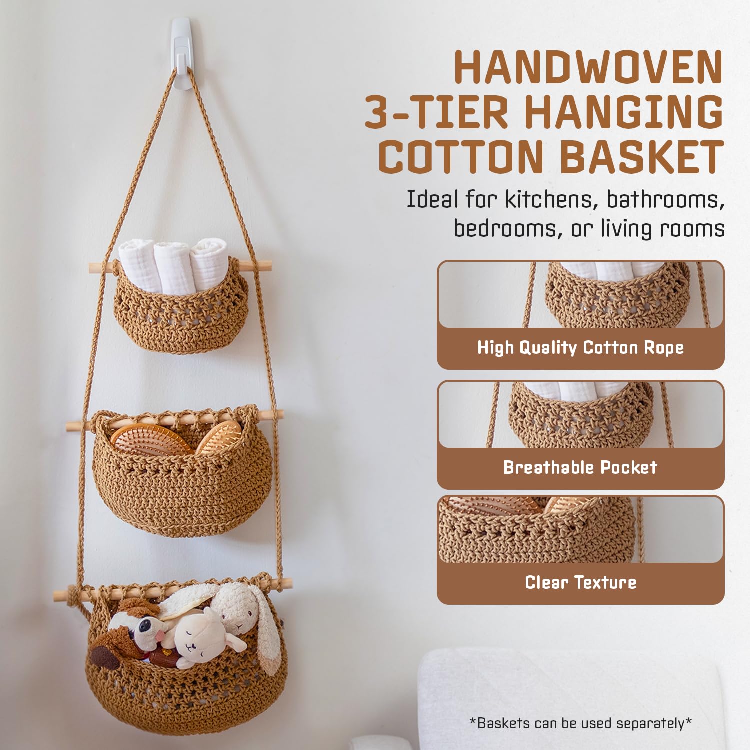 JMZ E Home over-the-door organizer ideal for towels, blankets, and accessories.