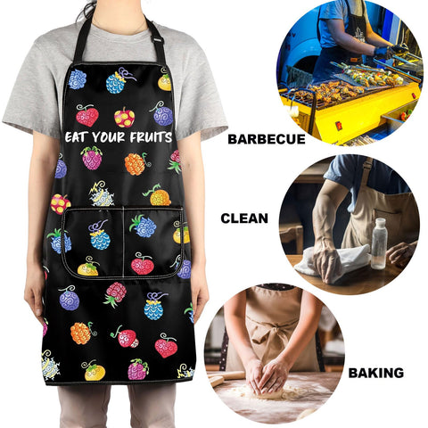 JNIAP adjustable neck strap apron fits most sizes comfortably.