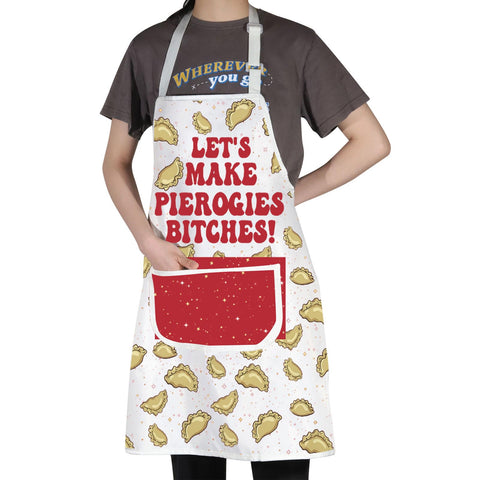 JNIAP Pierogi apron side pocket detail for tools and towels
